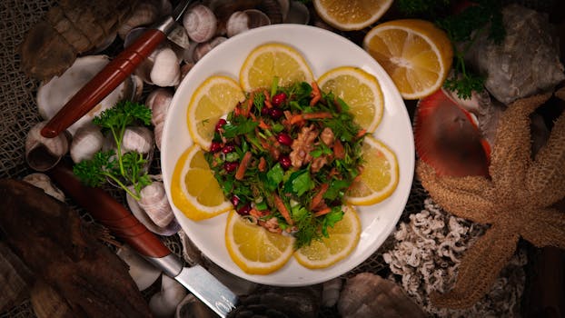 colorful salad with fruits and nuts