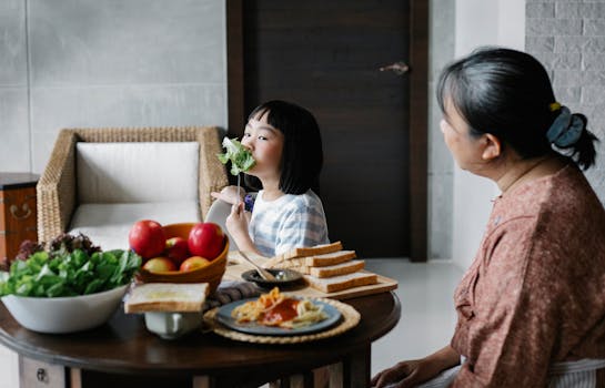 women enjoying healthy food together