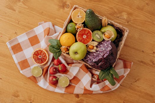 a variety of fruits on a table