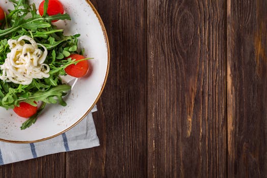 colorful plate of healthy food