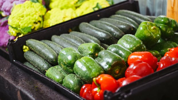 fresh ingredients from a local market