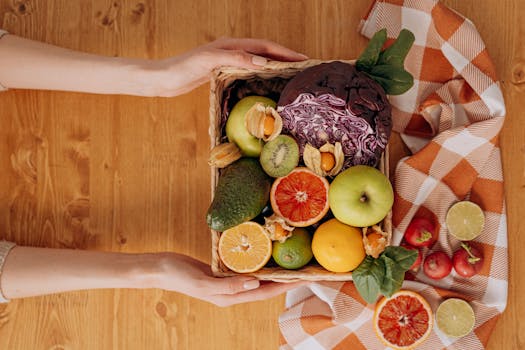 organic vegetables in a basket